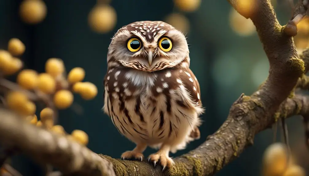 small owl with distinctive appearance
