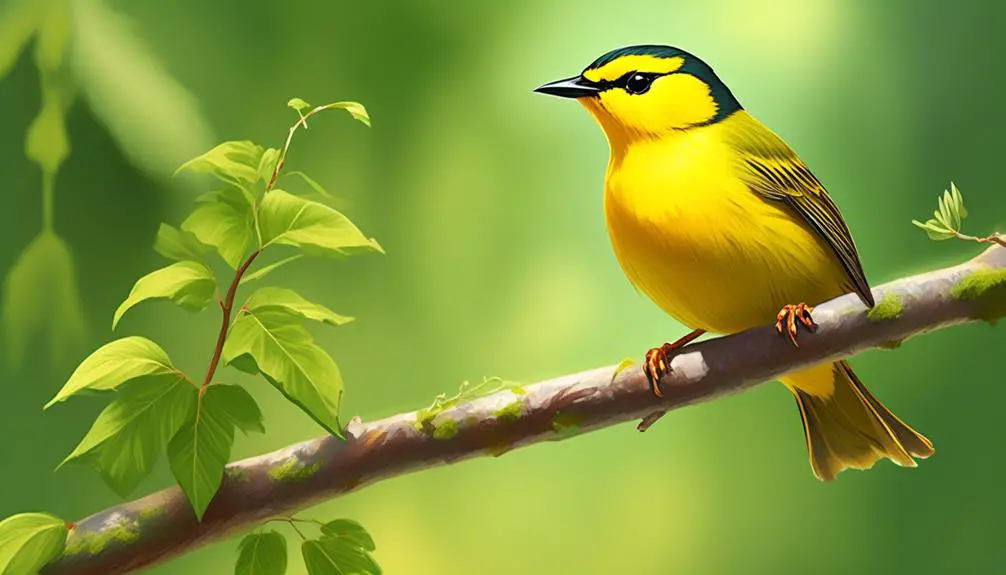 small yellow bird species