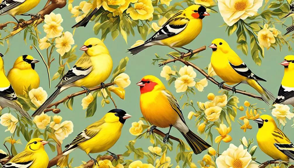 varieties of yellow birds