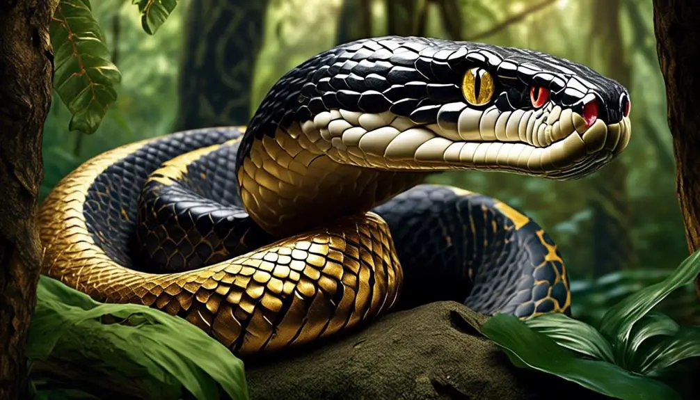 venomous and powerful serpent