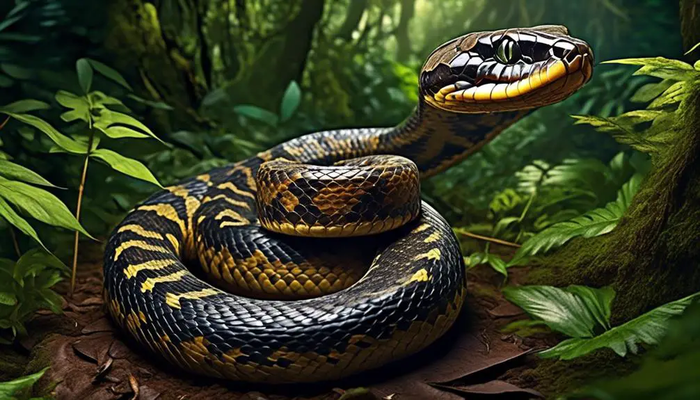 venomous fer de lance snake threat