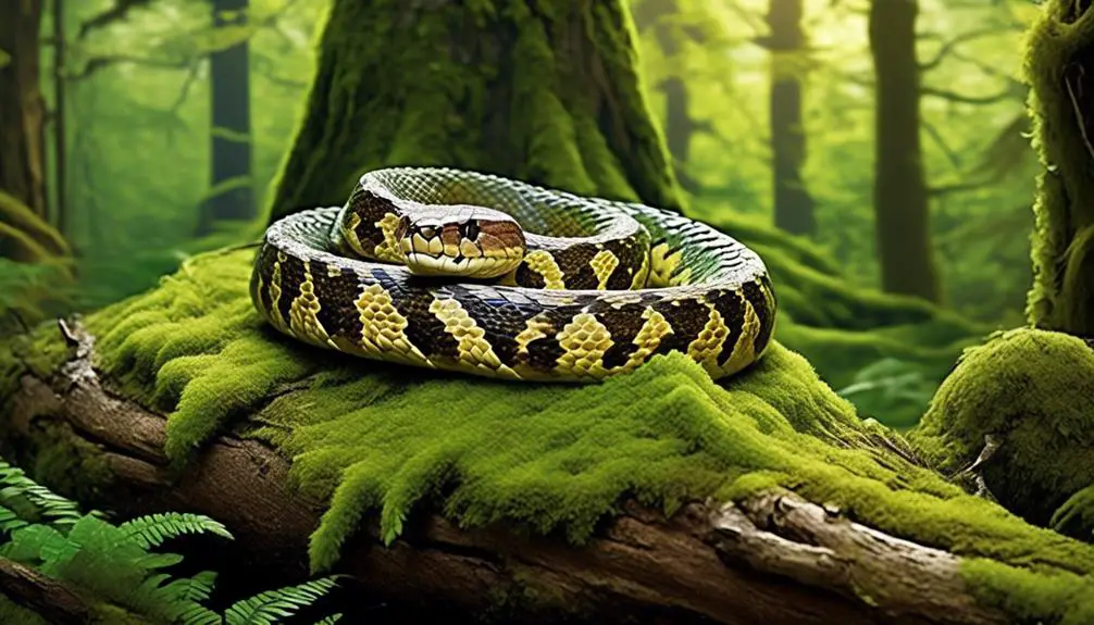 venomous snake found in forests