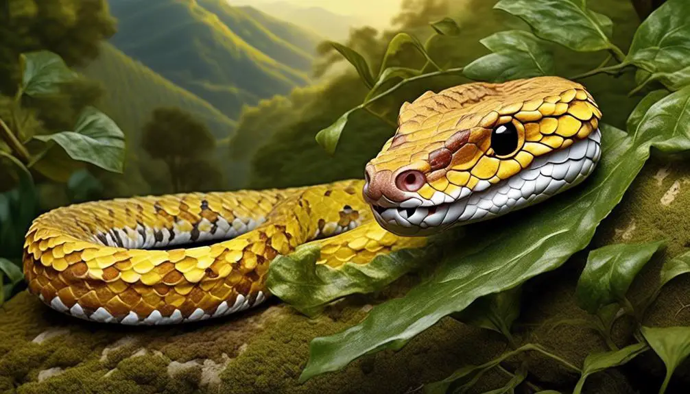 venomous snake with horn
