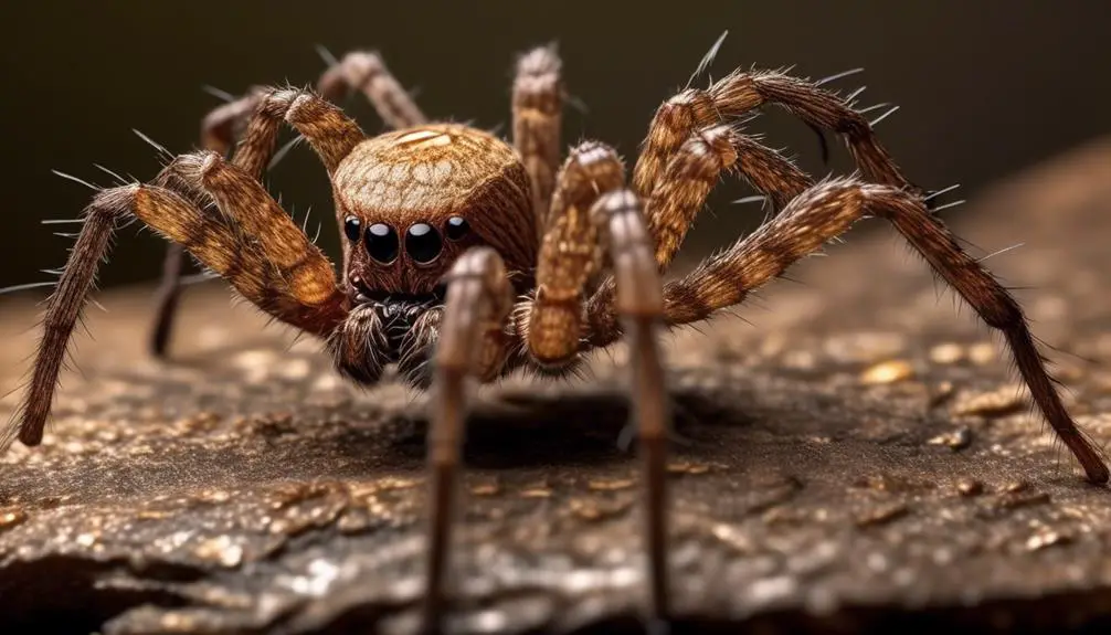 venomous spider with hairy legs