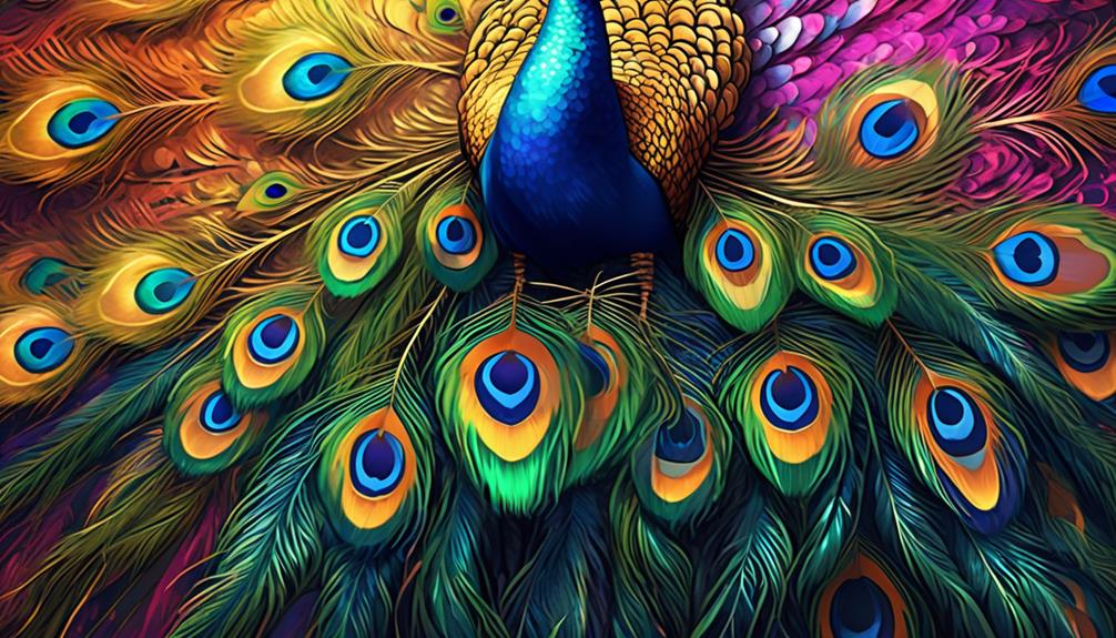 vibrant feathers royal display