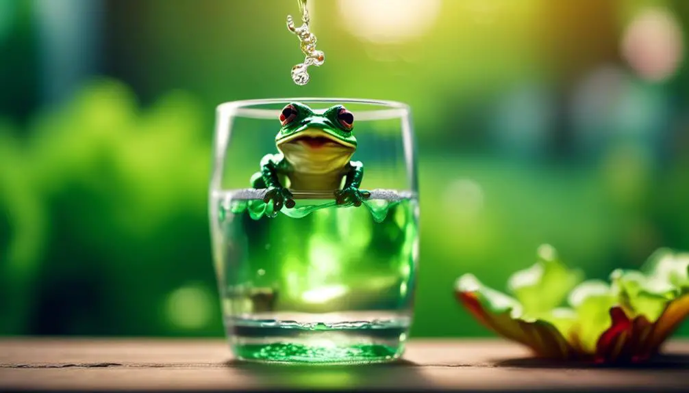 water drinking habits of frogs