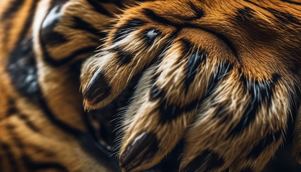 unique tiger paw features
