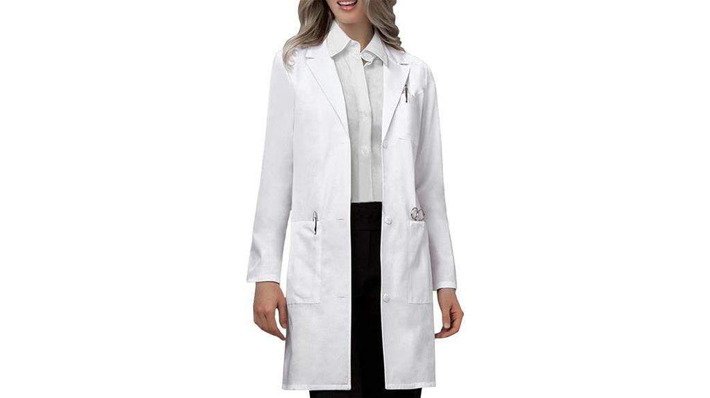 unisex white lab coat