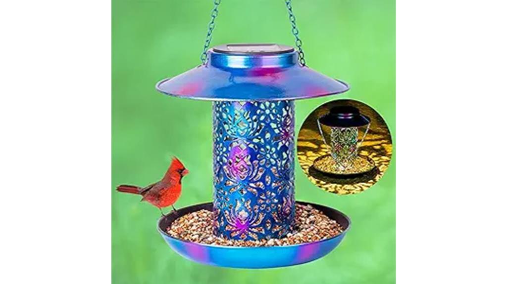 solar powered bird feeder