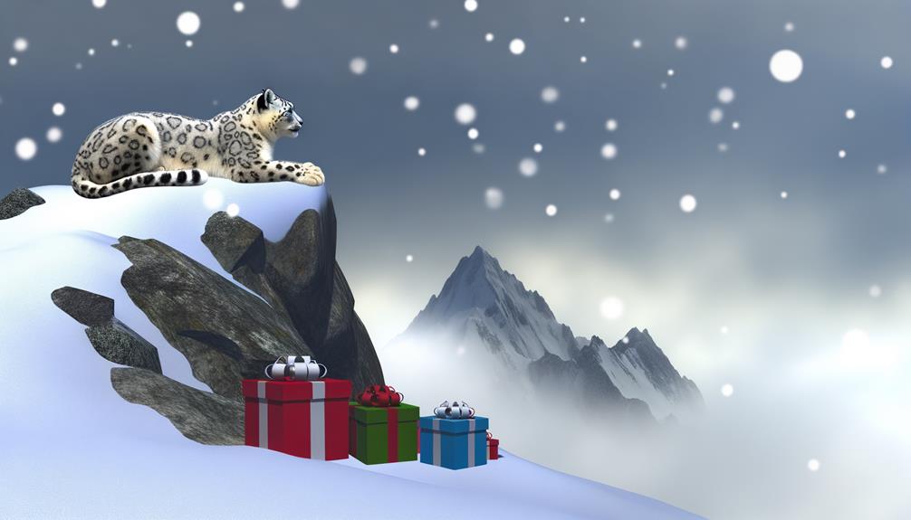 snow leopard themed gift