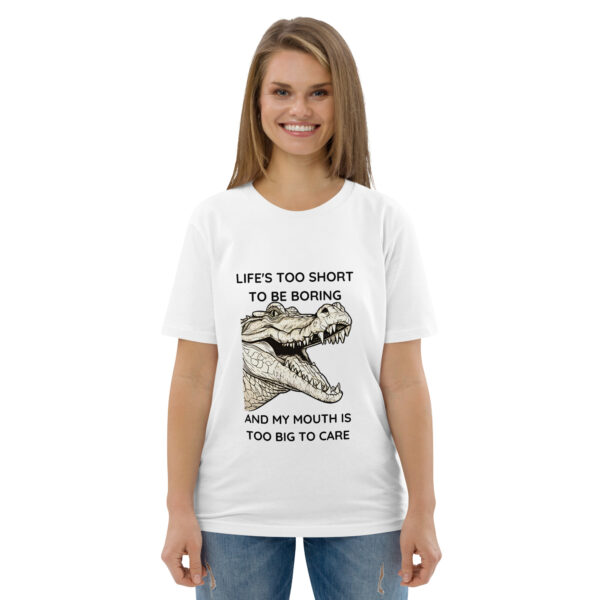 Crocodile Mouth T-Shirt Unisex Organic Cotton