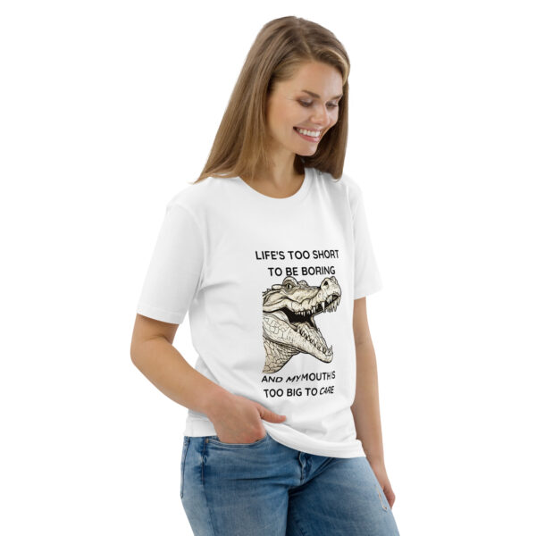 Crocodile Mouth T-Shirt Unisex Organic Cotton