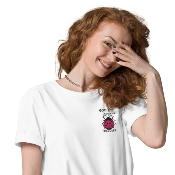 Ladybug Luck T-shirt Embroidered