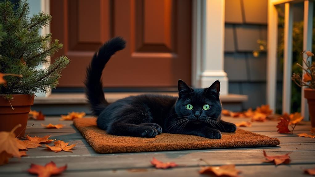 15 Purrfectly Charming Black Cat Doormats to Welcome You Home 2 charming black cat doormats