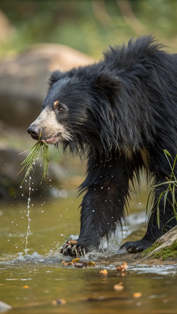 Sloth Bear Behavior 4 features for underwater survival
