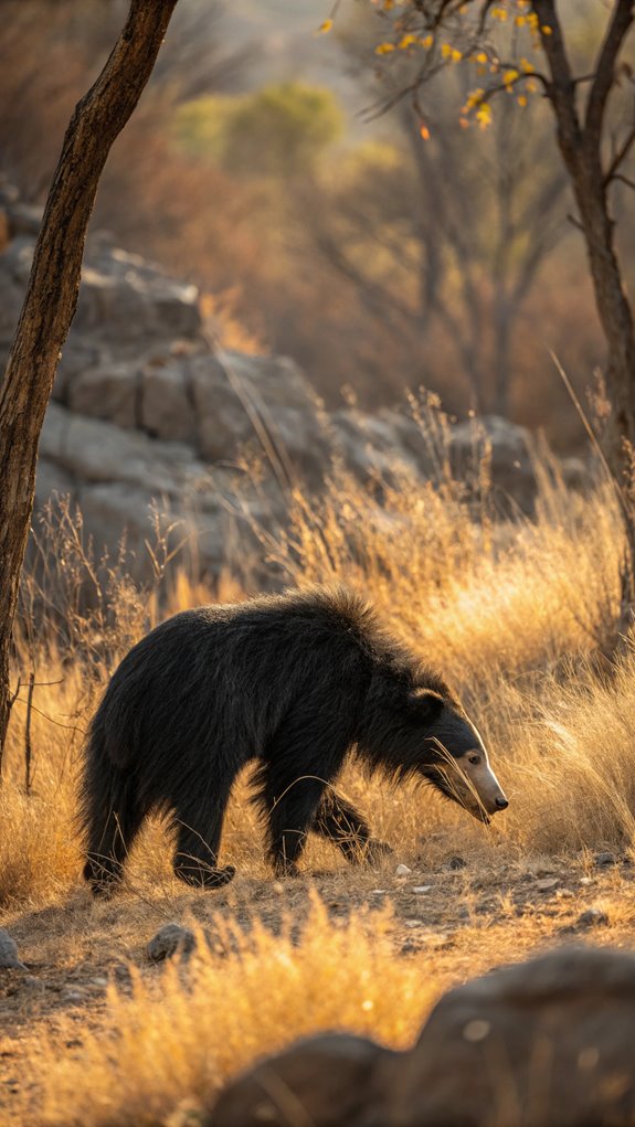 Sloth Bear Behavior 5 specific environmental habitat preferences