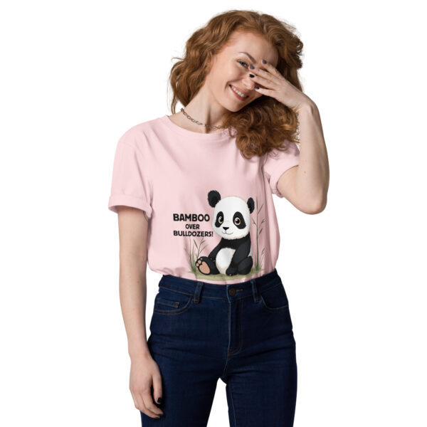 Bamboo Over Bulldozers: Protect Giant Pandas Panda tee shirt cute - Image 5