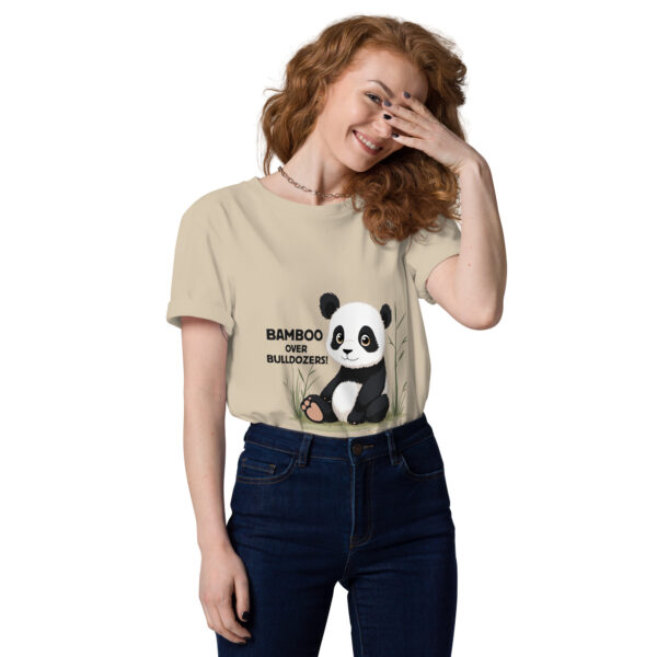 Bamboo Over Bulldozers: Protect Giant Pandas Panda tee shirt cute - Image 2