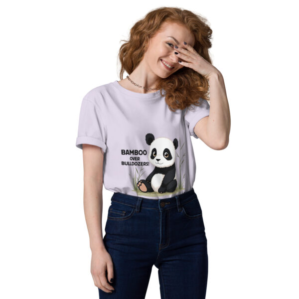 Bamboo Over Bulldozers: Protect Giant Pandas Panda tee shirt cute - Image 7