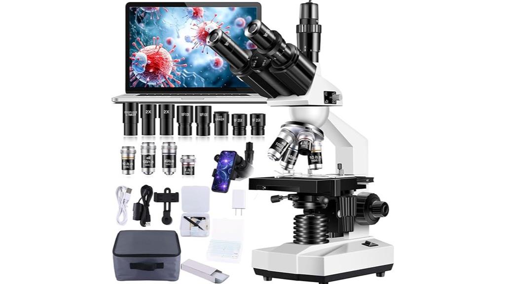3 Best Biological Microscopes for Adults - Expert Reviews and Recommendations 4 high magnification trinocular microscope