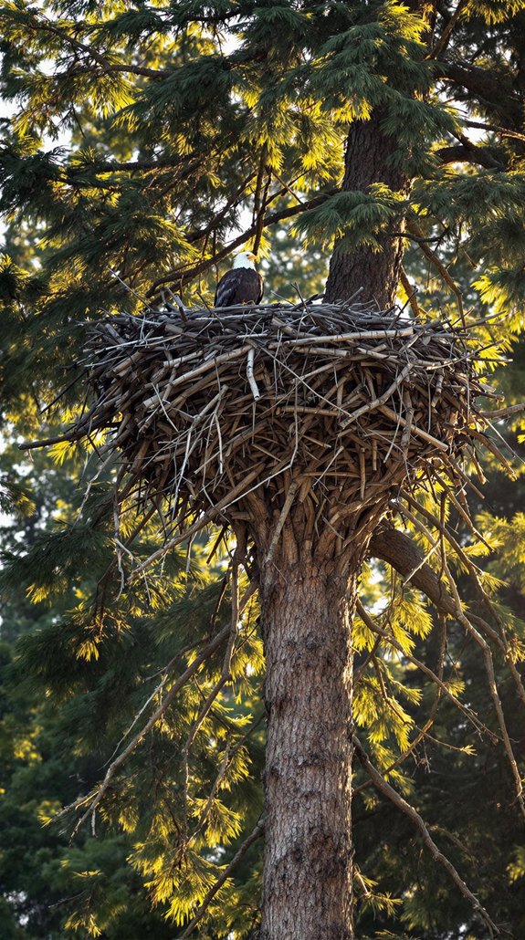 Bald Eagle Nesting Habits 4 bald eagles preferred nesting trees