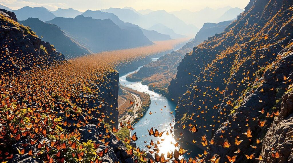 monarch butterflies travel south