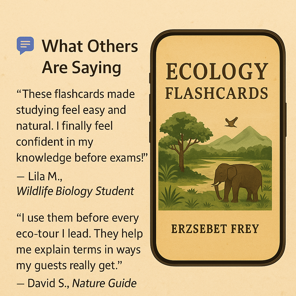 ECOLOGY FLASHCARDS 2 ECOLOGY FLASHCARDS