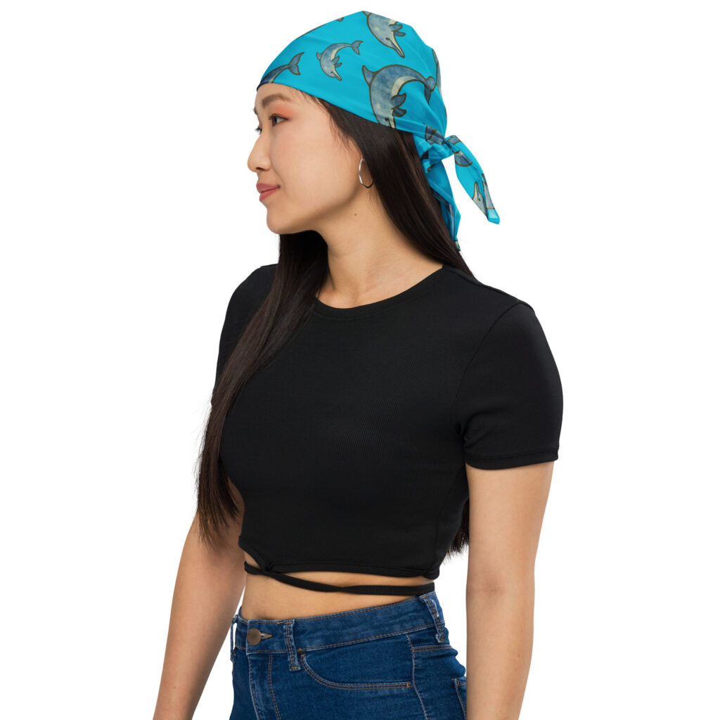 Blue Dolphin Bandana