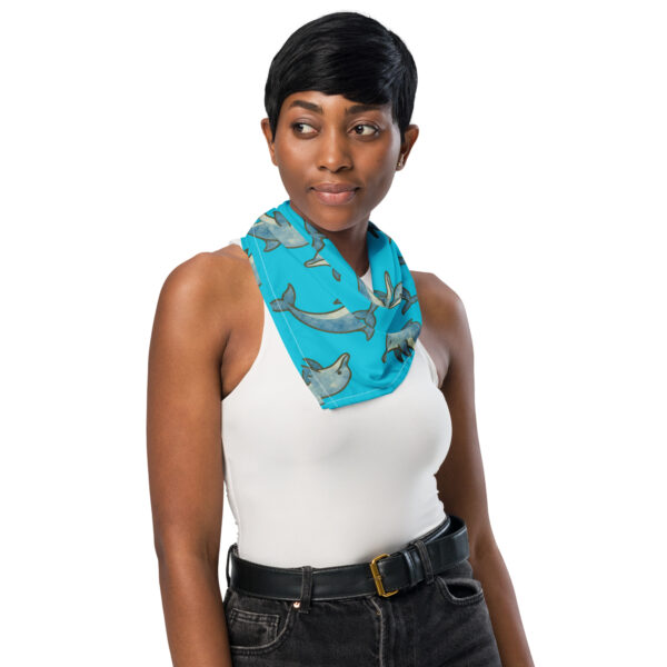 Dolphin Blue Bandana - Image 5