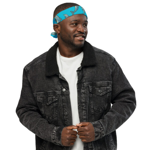 Dolphin Blue Bandana - Image 3