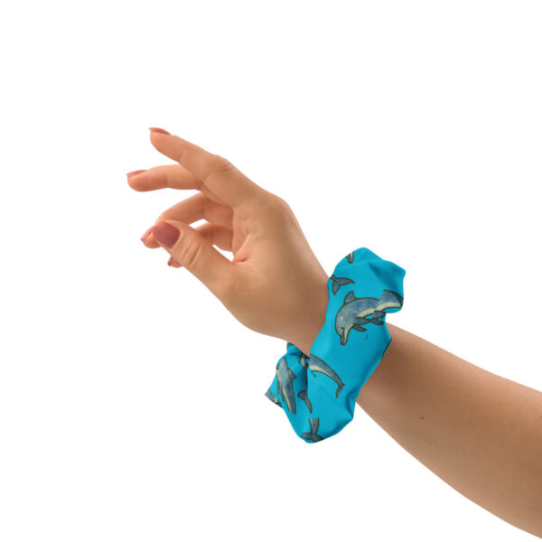 Dolphin Eco-Friendly Blue Scrunchie - Image 7