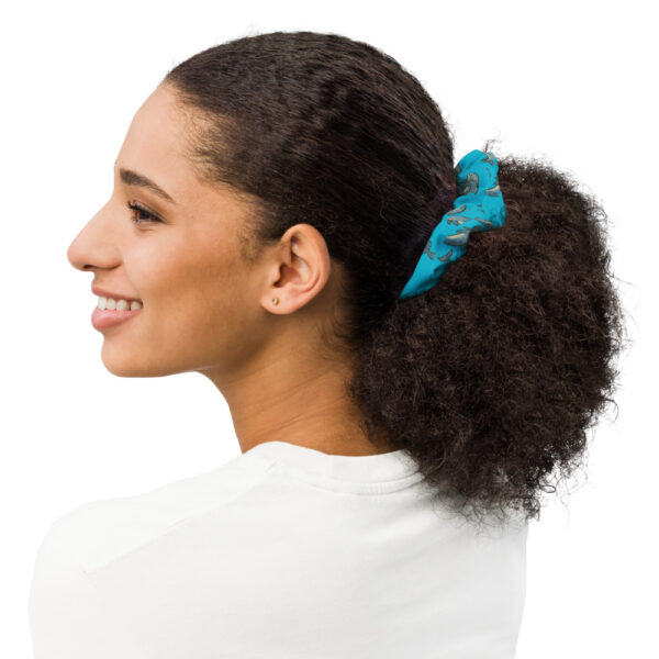 Dolphin Eco-Friendly Blue Scrunchie - Image 8