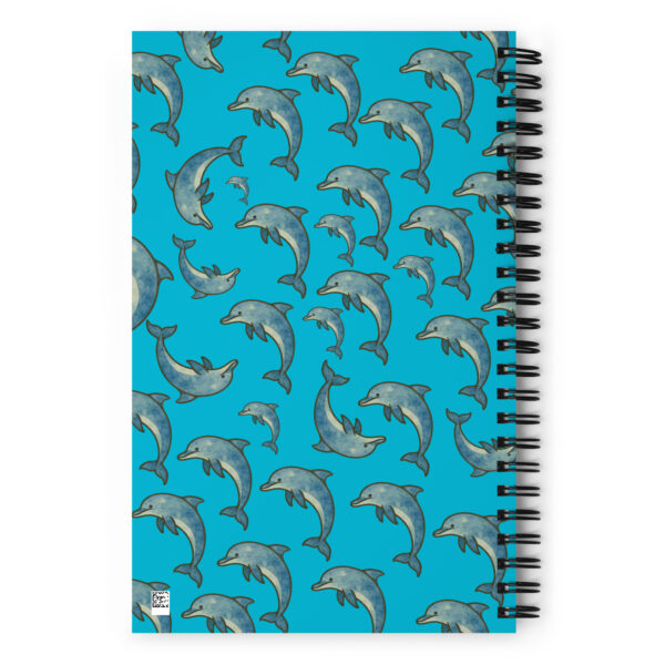 Dolphin Blue Field Spiral Notebook - Image 2