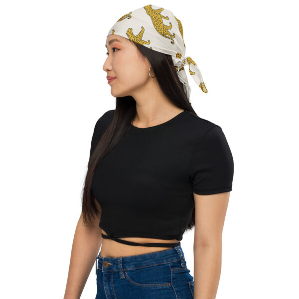 Beige Leopard Bandana