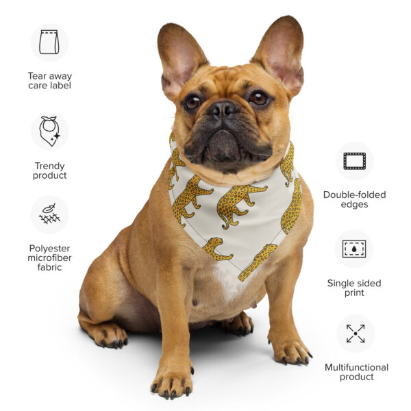 Beige Leopard Bandana