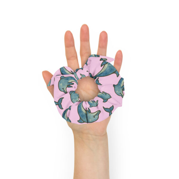 Dolphin Eco-Friendly Pink Scrunchie