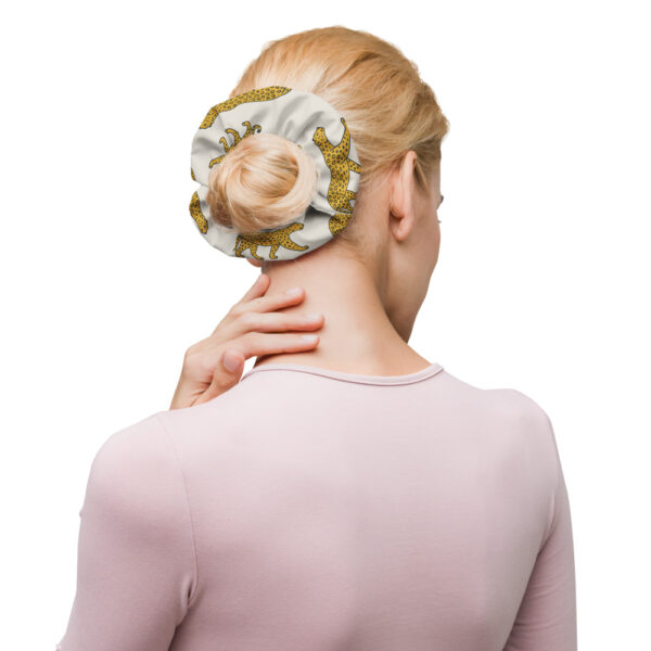 Beige Leopard Scrunchie