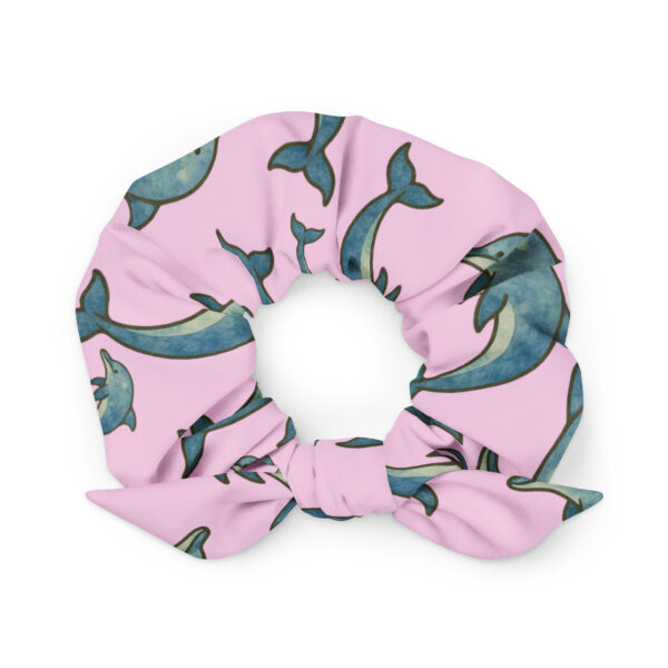 Dolphin Eco-Friendly Pink Scrunchie - Image 5