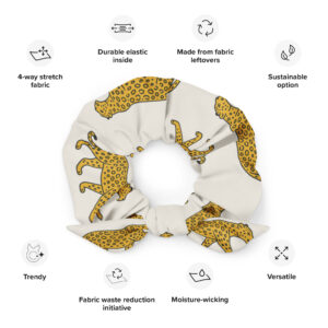 Shop 3 Beige Leopard Scrunchie