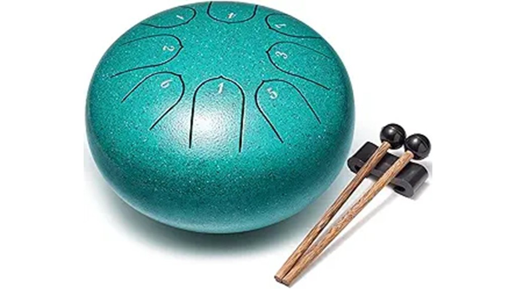 malachite steel tongue drum