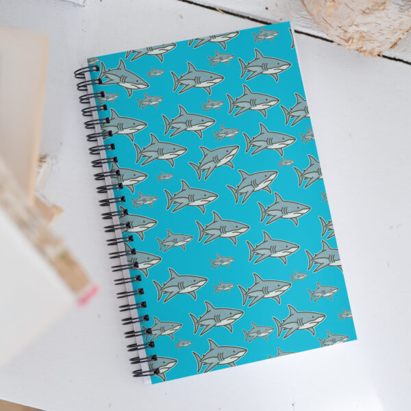 Spiral Blue Shark Notebook
