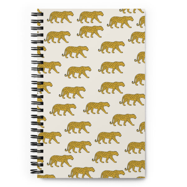 Spiral Beige Leopard Notebook