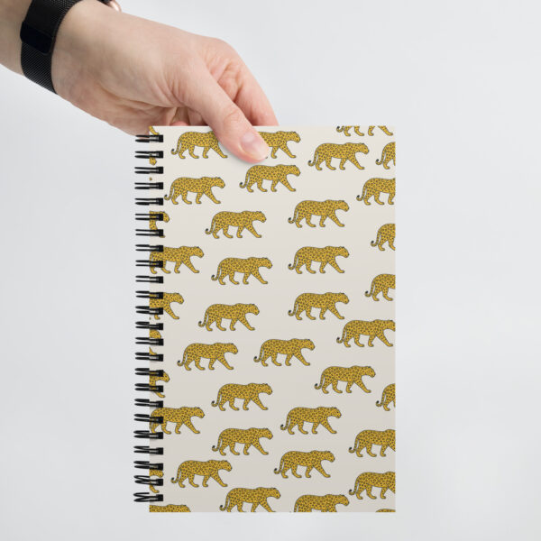 Spiral Beige Leopard Notebook