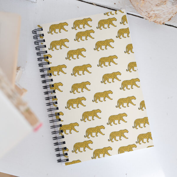 Spiral Beige Leopard Notebook