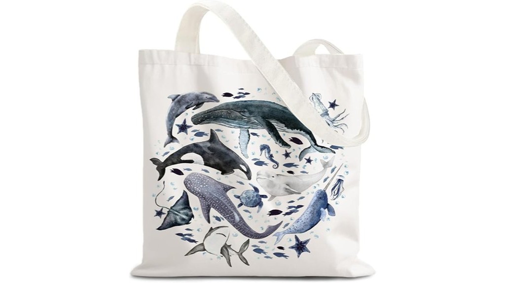 11 Best Marine Biology Tote Bags for Ocean Lovers and Scientists 7 reusable ocean themed shopping bag