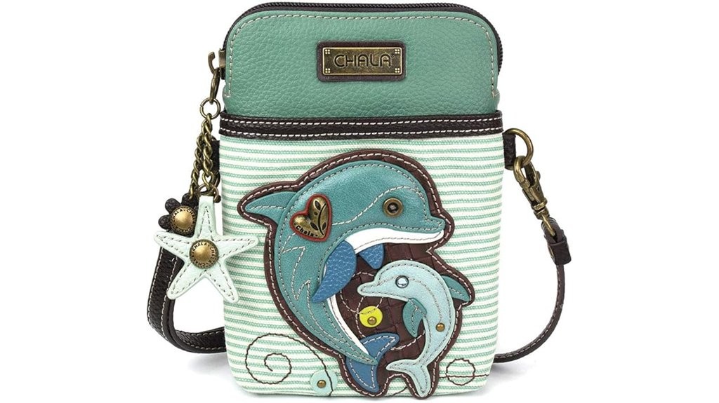 dolphin design crossbody purse