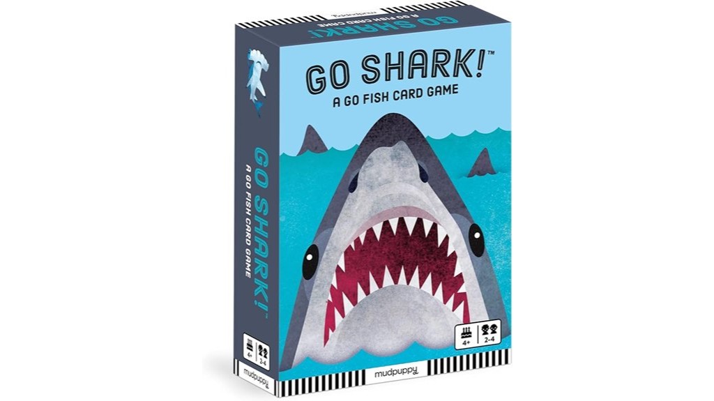 kids shark themed card game