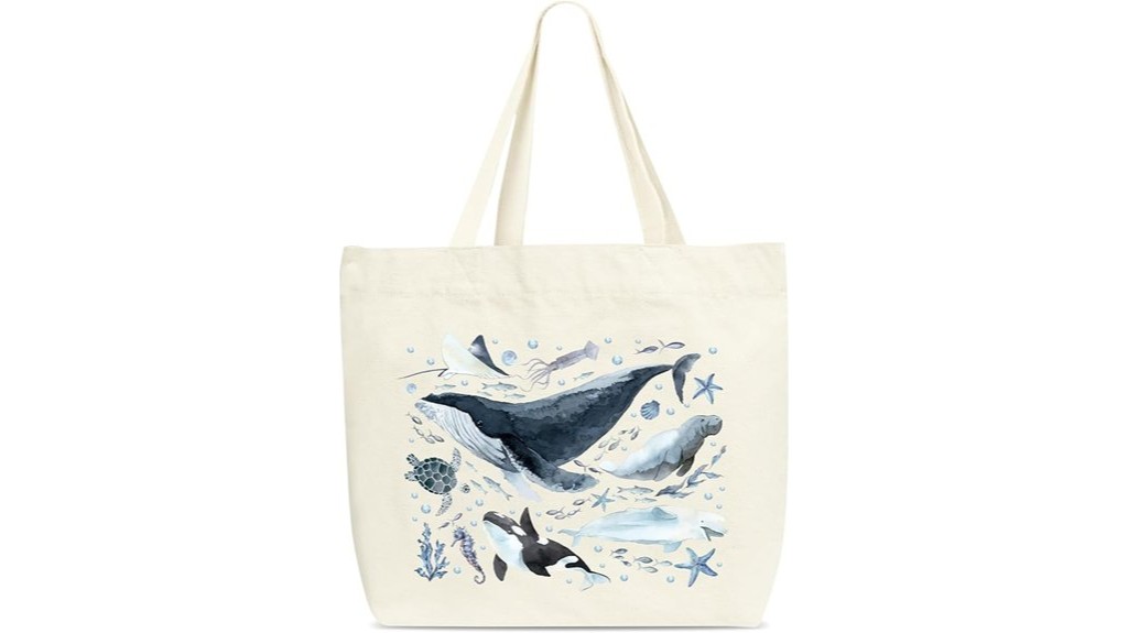11 Best Marine Biology Tote Bags for Ocean Lovers and Scientists 6 ocean themed shopping tote