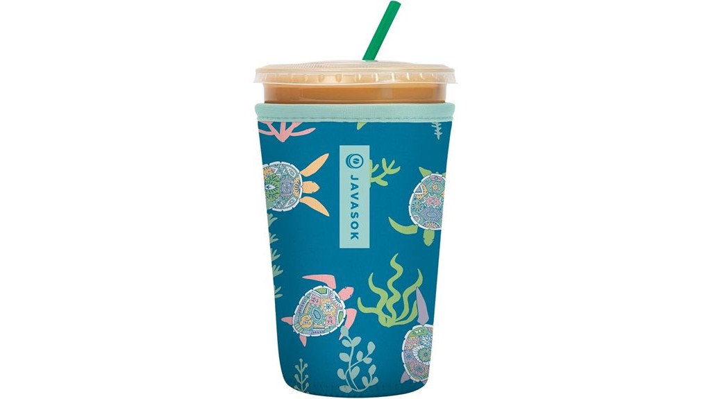 turtle themed insulated cup sleeve