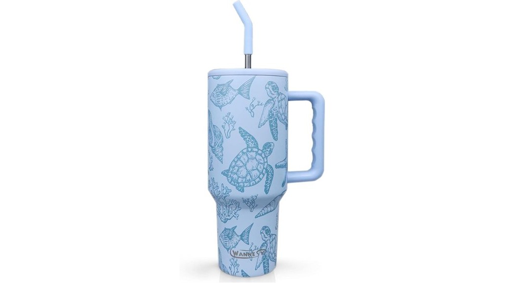 sea turtle insulated tumbler